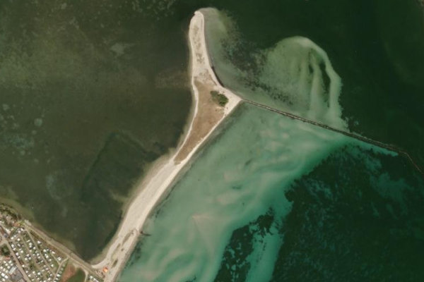 Satellite image of the area around Burgtiefe