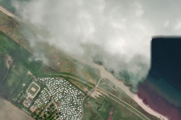 Satellite image of the area around Behrensdorf
