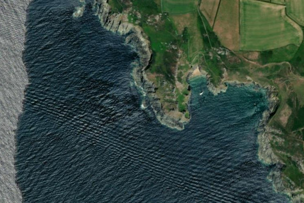 Satellite image of the area around Gammon Head