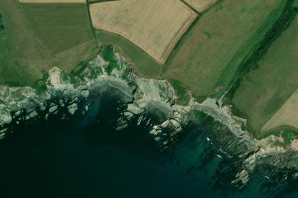 Satellite image of the area around Hoist Point