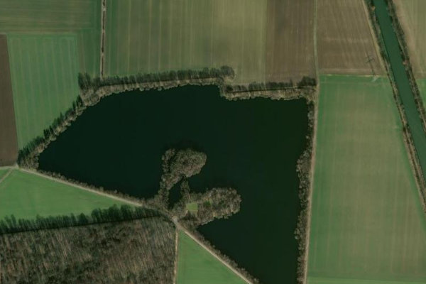 Satellite image of the area around Hasselkampsee