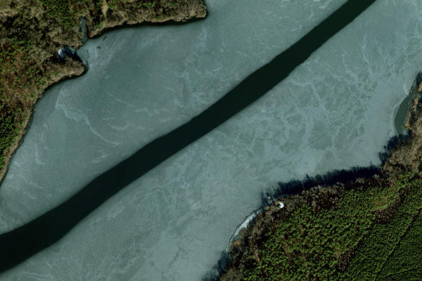 Satellite image of the area around Seddinsee