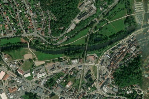Satellite image of the area around Eder (Frankenberg)