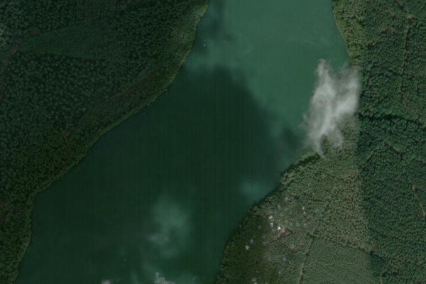 Satellite image of the area around Springsee