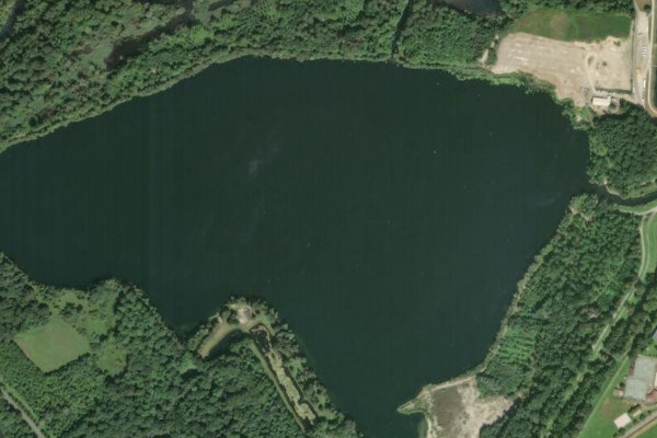 Satellite image of the area around Baggersee Greffern