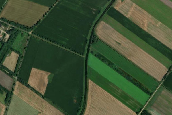 Satellite image of the area around Ohe (Esterwegen)