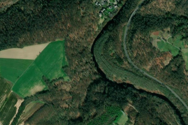 Satellite image of the area around Wupper (Solingen)