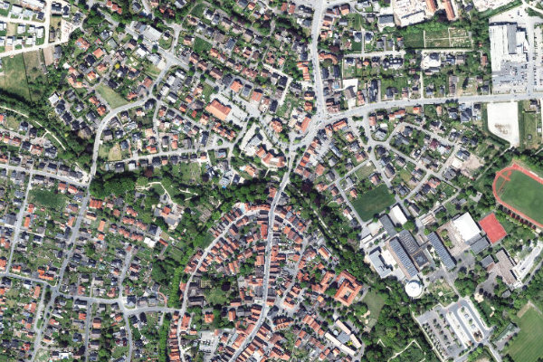 Satellite image of the area around Ems (Rietberg)