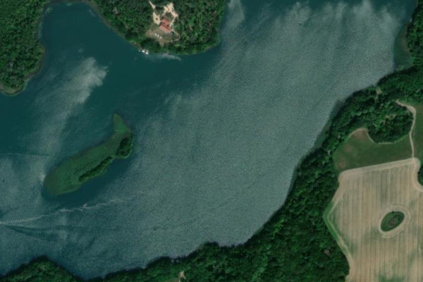 Satellite image of the area around Lütter See (Feldberg)