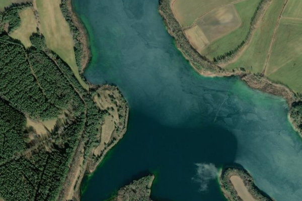 Satellite image of the area around Ausee (Neunburg vorm Wald)