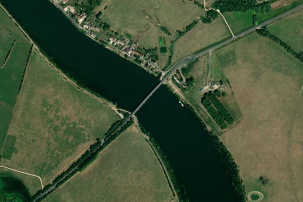 Satellite image of the area around La Saône (Marnay)