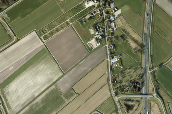 Satellite image of the area around Polder Abbekerk