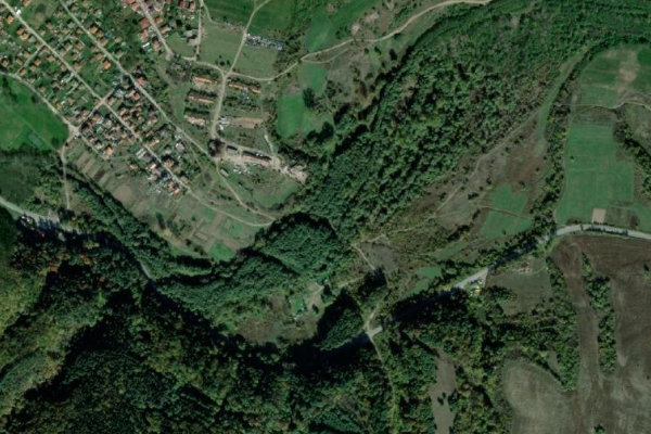 Satellite image of the area around Iskar (Lozen)