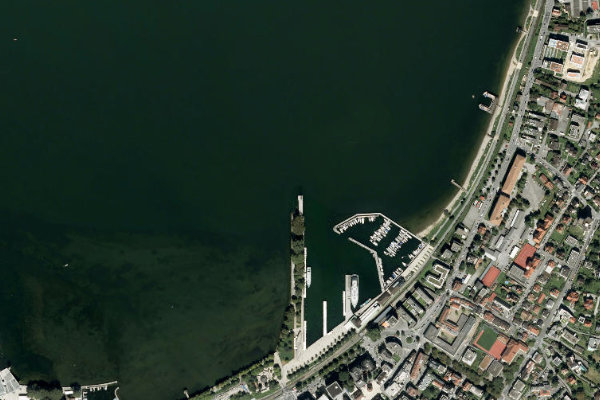 Satellite image of the area around Bodensee (Bregenz)