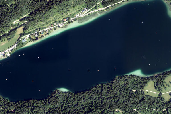 Satellite image of the area around Lunzer See