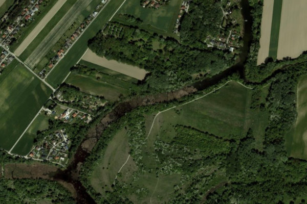 Satellite image of the area around Wien (Aspern)