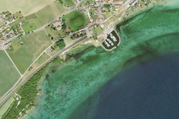 Satellite image of the area around Vaud (VD) (Concise)