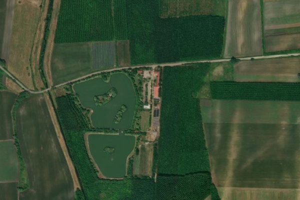 Satellite image of the area around Verba tanya horgásztó (Nyíregyháza–Kótaj)
