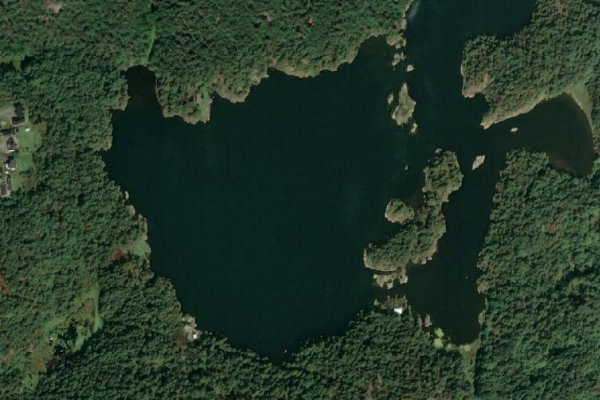 Satellite image of the area around Selvågen