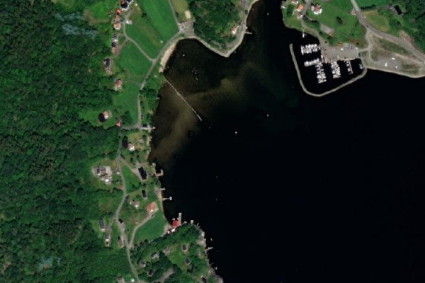 Satellite image of the area around Feda