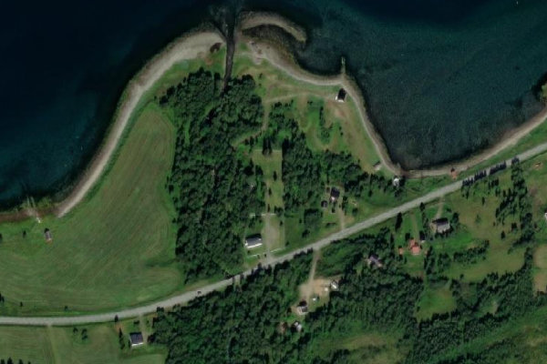 Satellite image of the area around Sagneset