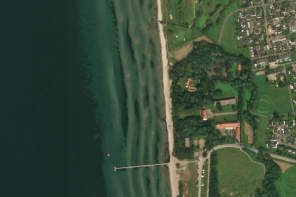 Satellite image of the area around Rydebäcksbryggan