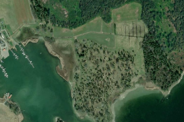 Satellite image of the area around Åsättrafladen