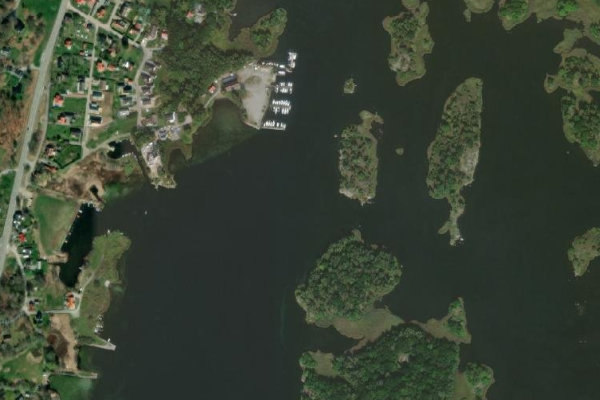 Satellite image of the area around Pukavik
