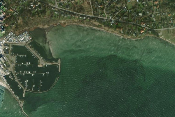 Satellite image of the area around Skuldevig