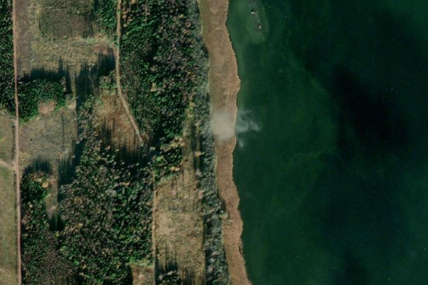 Satellite image of the area around Bodafjärden