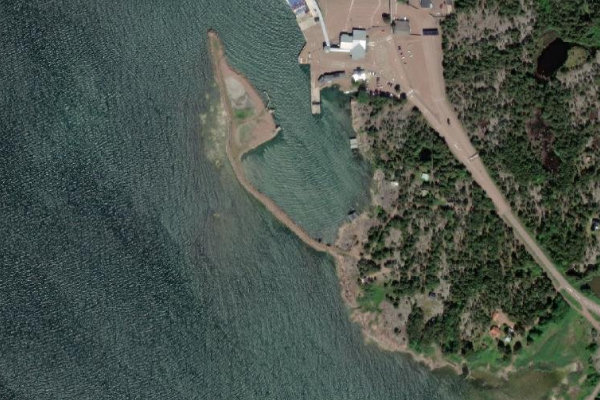 Satellite image of the area around Berghamn