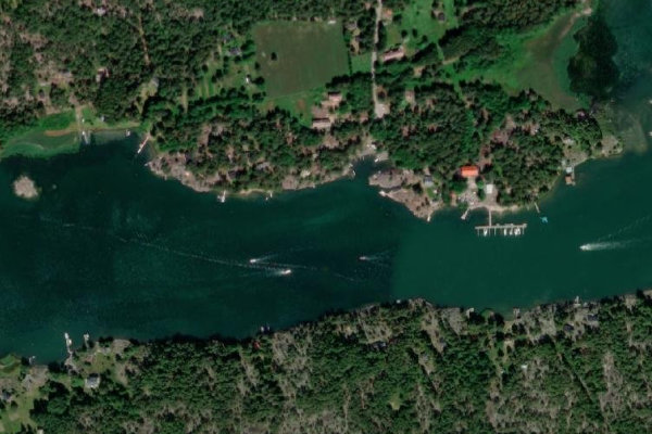 Satellite image of the area around Kattlot