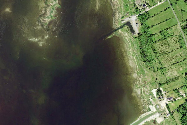 Satellite image of the area around Võidu sadam