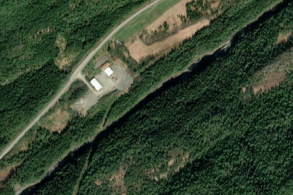 Satellite image of the area around Norddalselva