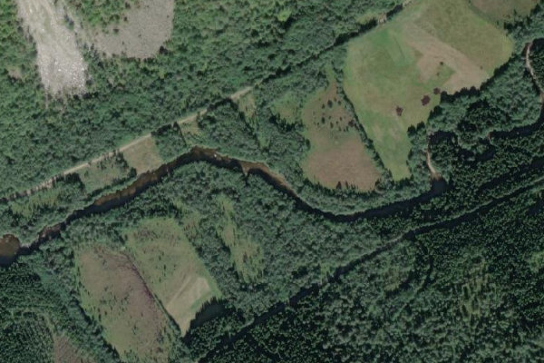 Satellite image of the area around Todalselva