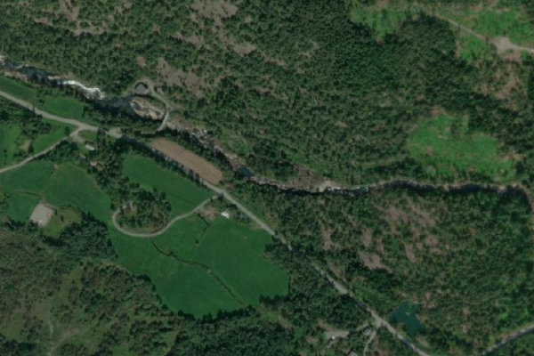 Satellite image of the area around Bygdaelva