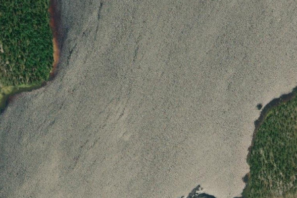 Satellite image of the area around Arasjøen