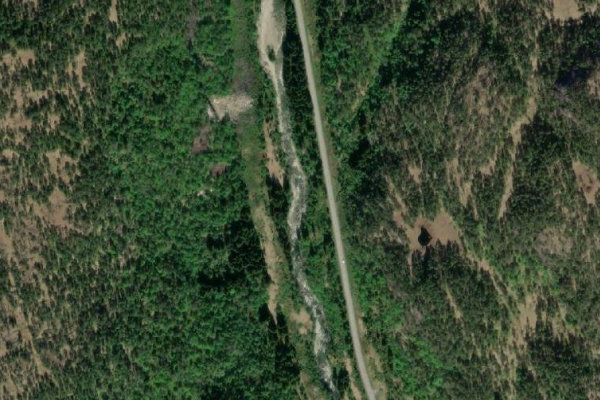 Satellite image of the area around Romarheimselva