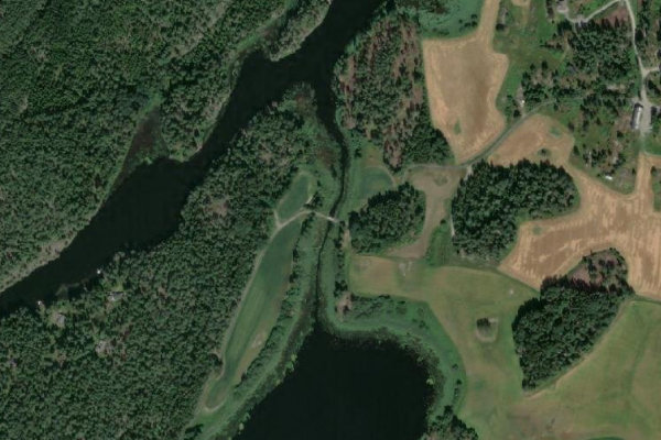 Satellite image of the area around Vansjø