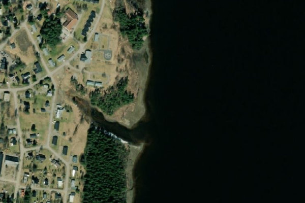 Satellite image of the area around Hotingssjön