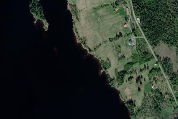 Satellite image of the area around Mellersta Lersjön