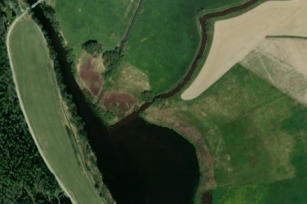 Satellite image of the area around Sävjaån – Upl