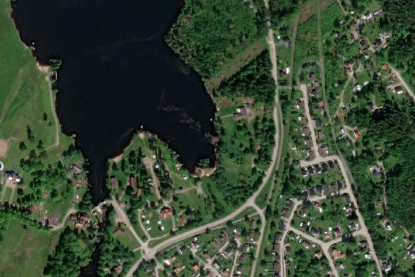 Satellite image of the area around Lersjön