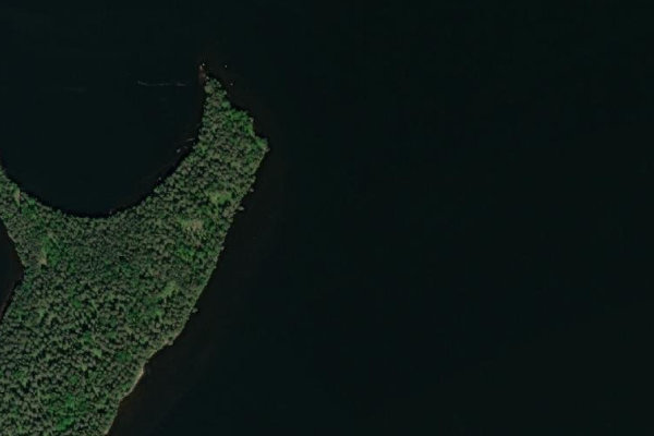 Satellite image of the area around Bottensjön
