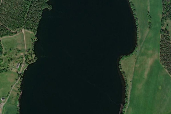 Satellite image of the area around Gällsjön