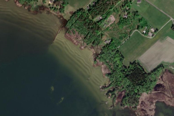 Satellite image of the area around Vänern – Gestad
