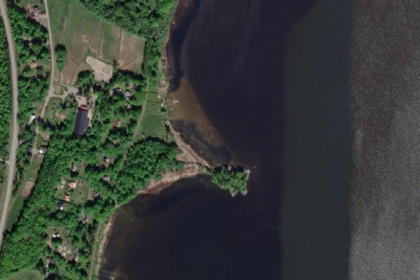 Satellite image of the area around Anten