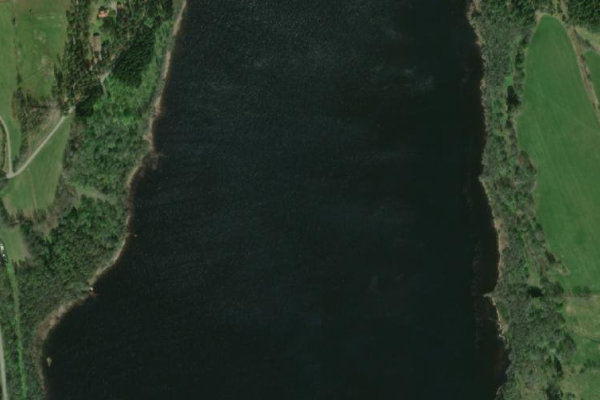 Satellite image of the area around Hargsjön