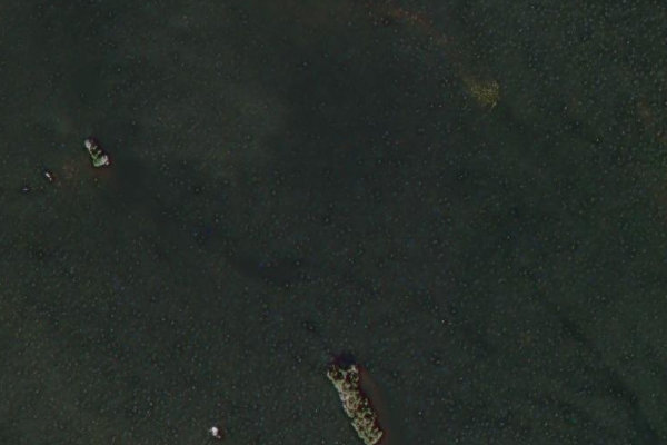 Satellite image of the area around Bellen