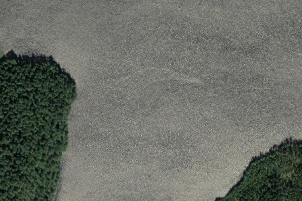 Satellite image of the area around Öresjön